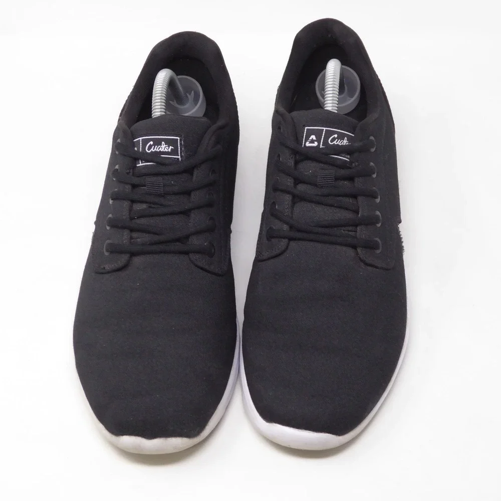 Cuater by Travis Mathew The Daily Mens Shoes Black Canvas Casual Sneakers 10